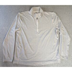 1764 Pullover Medium Golf Performance Stretch Arrow Print Turtleneck‎ 1/2 Zip